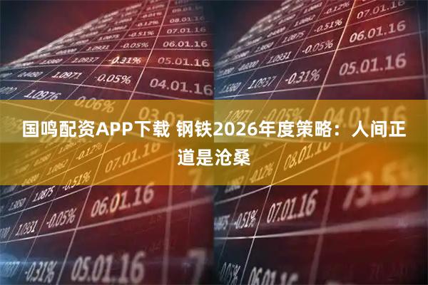 国鸣配资APP下载 钢铁2026年度策略：人间正道是沧桑